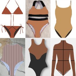 Diseñadora de moda Mujeres Bikini Set de rayas calientes de trajes de baño