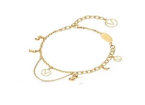 Créateur de mode Gold Chain Pendant Collier Bracelet For Women Party Mariage Engagement Lovers Gift Bijoux avec boîte 88801563