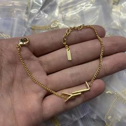 Créateur de mode bracelets à breloques en or pour les femmes de luxe Party Wedding Lovers cadeau bijoux de fiançailles avec boîte