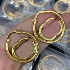 Modeontwerper Gold Hoop Earrings Dames Stud Earring G Sieraden Luxe ontwerpers Oorbellen Letters Ornamenten Kettingen met doosfeest