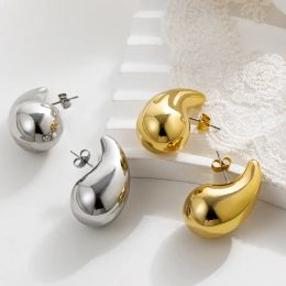 Boucles d'oreilles de cerceau épais de chunky créateur de mode Gol