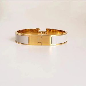 Modeontwerper H Armband bedelarmband luxe merk emaille holle woord gouden armband mannen en vrouwen mode armband dagelijks sieraden feest bruiloft valentijnscadeau