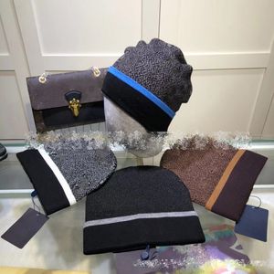 Chapeaux de créateurs de mode Bonnet pour hommes et femmes Automne / hiver Chapeaux en tricot thermique 9Style