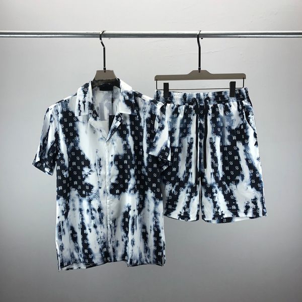 Créateur de mode Hawaii Beach Casual Shirt Set Summer Business Men's Business Shirt Short à manches en vrac Taille asiatique M-XXXL Z14