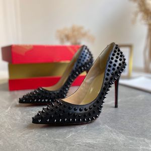 Diseñador de moda Tacón rojo para mujer de alta calidad Tacones altos Sandalias con suela de cuero de lujo Tacones finos con incrustaciones de rhindiamond AAA zapatillas 1-12 cm Zapatos de fiesta para cena H1470