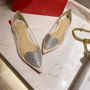 Créateur de mode de haute qualité pour femmes à talons hauts à semelles rouges de luxe sandales à semelles en cuir pantoufle 1-12 cm gaze diamant fête de mariage chaussures de dîner professionnelles H1739