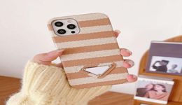 Designer de mode iPhone Case iPhone13 Case Stripe Highend Fall Proof Mobile Phone Cases 12 11promax x 7 8plus plusieurs couleurs g8301350