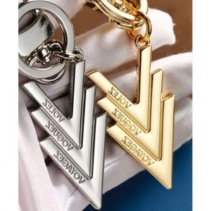 Modeontwerper sleutelhangers metalen letter sleutelhanger VOYAGEZ autosleutelhanger sleutelhanger voor geluk mannen vrouwen met originele geschenkdoos louiselies vittonlies