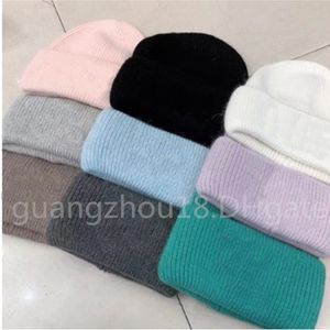 Bonnets tricotés de styliste, chapeaux chauds d'hiver, chapeau de Couple pour hommes et femmes, 8 couleurs