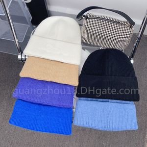 Créateur de mode bonnets tricotés avec lettrage impression chapeaux chauds d'hiver pour femmes hommes 6 couleurs