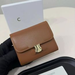 Créateur de mode Portefeuilles en cuir de luxe triomphe cuir Titulaire de la carte de crédit sacs à main deux-en-un femmes de porte-monnaie Zippy avec boîte d'origine et sac à poussière