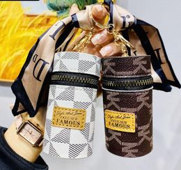 Designer de mode lettre porte-clés portefeuille porte-clés mode sac à main pendentif voiture chaîne charme seau sac fleur mini porte-monnaie porte-clés sac bibelot cadeaux accessoires