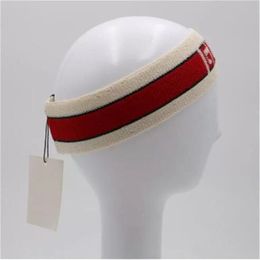 Créateur de mode Lettre Imprimer Bandeau Écharpe Hommes Femmes Élasticité Turban Bandeaux Fil De Laine À Tricoter Headwraps Sports Chapeaux Bijoux De Cheveux