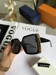 Diseñador de moda LOU VUT gafas de sol de lujo 2023 nuevas gafas de sol enmarcadas para mujer polarizadas HD Net Red marco grande en el extranjero