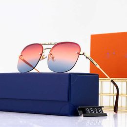 Créateur de mode LOU VUT lunettes de soleil de luxe 2022 nouvelles lunettes de marée de film océanique net rouge en direct femme métal sans cadre