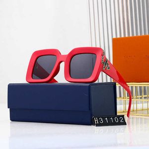 Créateur de mode Lou Vut Luxury Luxe Lunettes de soleil Cool 2022 Nouvelles lunettes Tiktok Big Frame à l'étranger Men de tendance