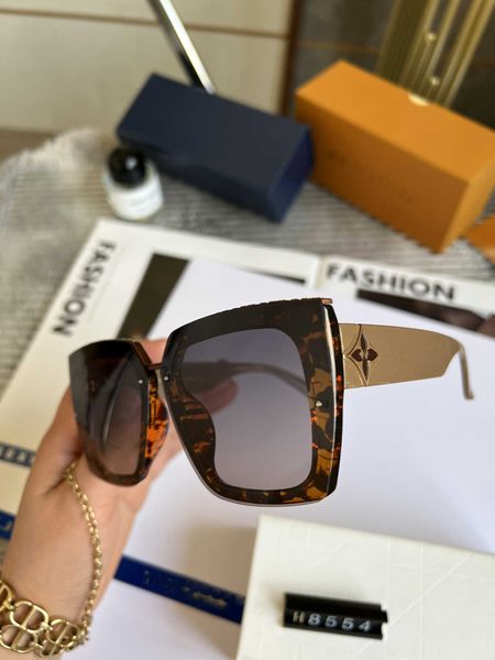 Designer de mode LOU VUT luxe Cool lunettes de soleil 2023 Nouvelle boîte de lunettes de soleil polarisées Driving Street Shoot Women's Tide