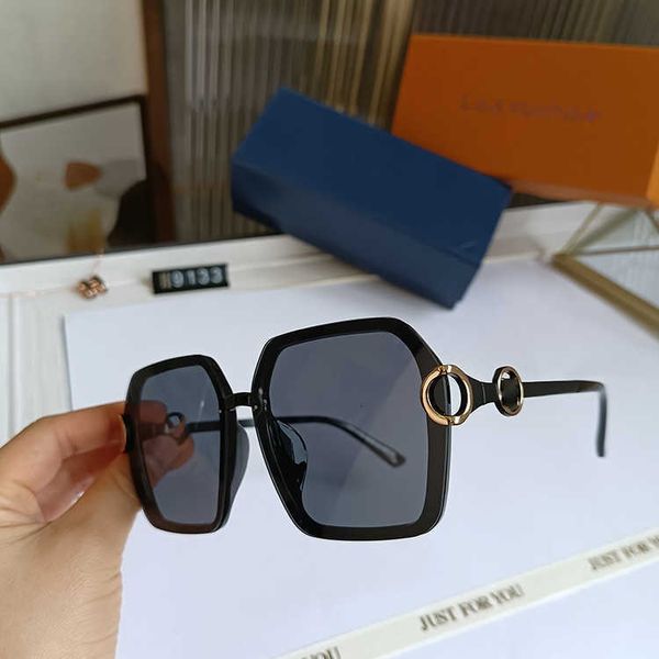 Créateur de mode LOU VUT luxe lunettes de soleil cool 2022 nouvelles lunettes de soleil de couleur progressive pour femmes lunettes à grande monture tendance à l'étranger