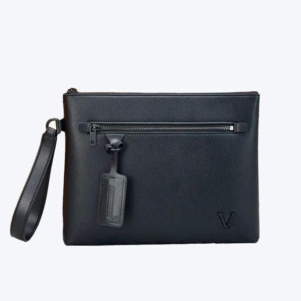 Diseñador de moda Hombres Bolsa Bolsas de embrague Bolsa de computadora de lujo Monedero para hombre para mujer Maletín Carteras de cuero de negocios Bolso de alta calidad Titular de la tarjeta Bolsa de diseño original