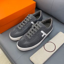 Designer de mode hommes départ chaussures habillées fond épais baskets de course Italie classique bande élastique bas haut cuir de veau antidérapant respirant chaussures de tennis décontractées boîte UE 38-45