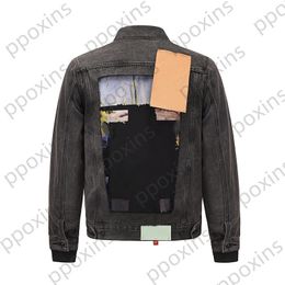 Créateur de mode veste pour hommes automne hiver nouveau 20ss Monet peinture à l'huile impression Denim hommes et femmes