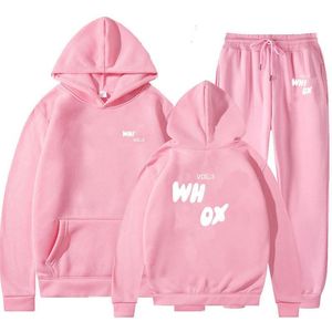 Sweatsuit herfst vrouwelijke hoodies hoody broek met sweatshirt dames losse jumpers vrouw designer vrouwen trainingspakken twee stukken sets