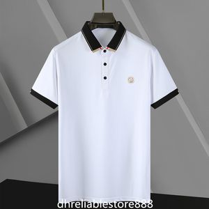 Polo de créateur de mode pour hommes, T-shirt brodé à manches courtes en coton de haute qualité, chemises originales à revers unique