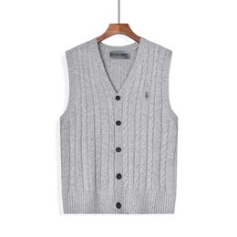 Diseñador de moda Séter para hombres Xiaoma Cardigan Button Cardigan sin mangas