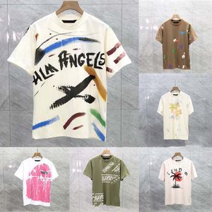 T-shirts masculins créateurs de mode Chao Brand Angel Letter Direct Splating Printing Synchronisation officielle Spriting Spriting Spriting Spriting à manches courtes