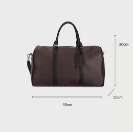 Diseñador Bolsa de lona Moda Bolsas de viaje Hombres Mujeres Caballero Comercio Clásico Impresión de cuero Bolsos de alta capacidad Llevar equipaje