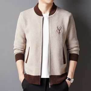 modeontwerper Mens Jacket Spring herfst uit het derweer Zipper Kleding Jackets jas gebreide heren hoodie mode Hombre Casual Street Warm Jackets Aziatische maat M4XL