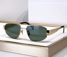 Diseñador de moda para hombres Gafas de sol 40281U tendencia vintage de metal gafas de forma piloto de verano