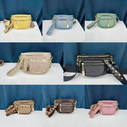 Diseñador de moda Mini Bumbag Mujeres Bolsas de cintura Marrón de lujo Bolsa fácil en la correa Fanny Pack Bolsa de cinturón Cross Cross