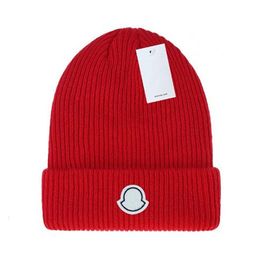 Diseñador de moda MONCLiR 2023 otoño e invierno nuevo gorro de lana tejido gorro de punto de lujo sitio web oficial versión 1:1 artesanía mea culpa gorro gorro gorro diseñador polo