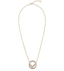 Collier de créateur de mode F Designers Colliers Trèfle Cadeau pour femmes Marques Bijoux Amour Pendentif Lettre d'or Luxe Hautement Qualit8957429