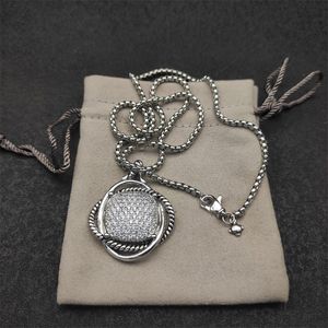 Collier de créateur de mode femmes chaînes hip hop long vintage plaqué argent coeur pendentif collier de luxe pour hommes bijoux de créateur zh143 F4