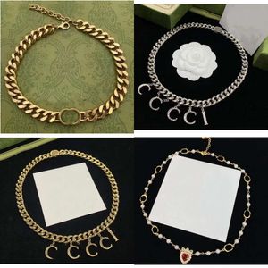 Modeontwerper kettingen van hoge kwaliteit Cubaanse choker ketting koortspanningen punk vintage dikke dikke linkketen voor vrouwelijke sieradenaccessoires