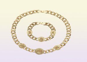 Modeontwerper kettingen v hanger banshee kop 18k gouden vergulde armbanden oorbellen ringen verjaardagsfeestelijke verlovingsgeschenken v127481078