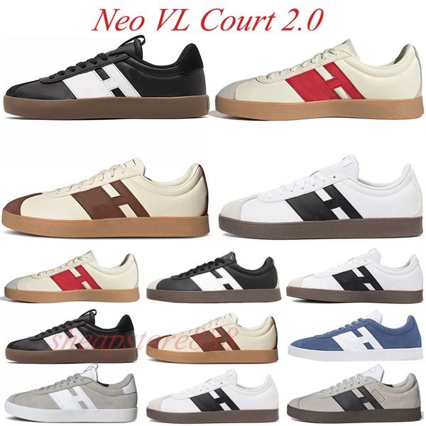 Livraison gratuite Créateur de mode Neo VL Court 2.0 Chaussures Casual Beige Baskets Rouges Core noir bleu gris noir CREAM Brown Gum Platform Baskets de sport plates