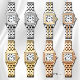 Diseñador de moda Pantthere Watches Mudicias de cuarzo Miradores de cuarzo Diamante Diamante Sapphire Crystal Square Wutwatch Battery Regalos de golpe de batería 6 929148