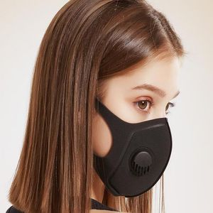 Designer Party Stofdicht Ademend Zwart Half Gezicht Cover Masker met Klep Wasbaar Herbruikbaar Sportfilter Veiligheidsschild voor volwassenen