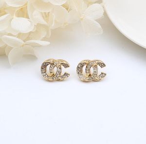 Créateur de mode perle chaîne goutte d'eau boucle d'oreille pour femmes marque de luxe lettre géométrique anneau doré boucles d'oreilles en argent haute qualité diamant bijoux de mariage