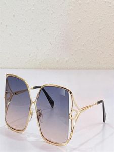 Diseñador de moda Gafas de sol Square Square para mujeres Z1629 Marco de recorte de metal elegante Gafas de gran tamaño estilo ocio clásico4032262