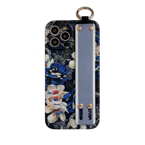 Étui de téléphone de créateur de mode pour iPhone 14 Pro max 11 12 13 14 plus x xs xr tpu bracelet fleur lettre tendance protection tout compris