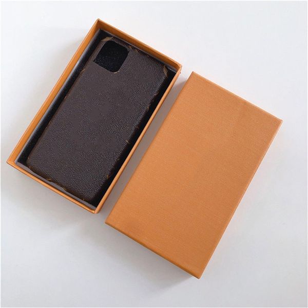 Cas de téléphone de créateur de mode pour iphone 11 12 13 pro max Xsmax Couverture de téléphone portable en cuir dur d'impression de qualité supérieure avec Samsung Note20 S21