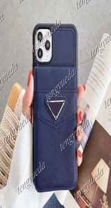 Fashion Designer Telefoonhoesjes voor iPhone 13 13pro iphone12 12pro iphone11 pro max Lederen Kaarthouder Luxe Mobiele Telefoon Cover Handba9123682