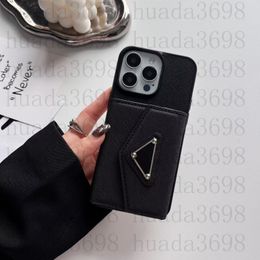 Cajas de teléfono de diseñador de moda para iPhone 17 16 15 15pro 14 14pro 14max 13 13pro 12 12pro 11pro max XS XR Max Funda de cuero de alta calidad con bolsillo para tarjeta Funda para teléfono móvil