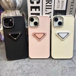 modeontwerper telefoonhoesjes voor iphone luxe telefoon shell tpu merkhoesjes all-inclusive cover iphone hoesjes met driehoek letter 3 kleur