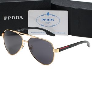 Modeontwerper PPDDA Zonnebril Klassieke Brillen Goggle Outdoor Strand Zonnebril Voor Man Vrouw Optioneel Driehoekige handtekening 5 kleuren SY 2202
