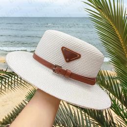 Modeontwerper pra dda luxe emmerhoed designer pet voor dames meisje strohoed lente zomer mode vakantie brede rand strand zonnescherm panamahoeden